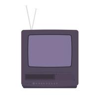 ilustración plana de televisión retro. elemento de diseño de icono limpio sobre fondo blanco aislado vector