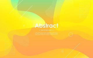 abstract yellow gradient wavy light liquid color with geometric shape background. eps10 vector