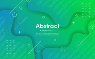 minimal green abstract geometric fluid dynamic shape composition wavy background. eps10 vector