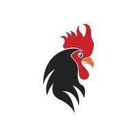 Rooster logo icon vector and symbol template