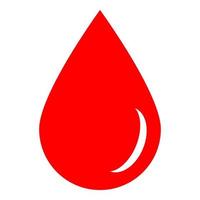 red blood icon on white background vector