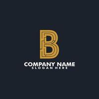 Monogram letter B elegant logo design, Modern Initial letter B logo vector