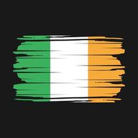 vector de pincel de bandera de irlanda