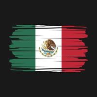 Mexico Flag Brush Vector