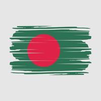 Bangladesh Flag Brush Vector