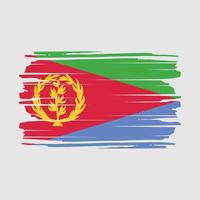 vector de pincel de bandera de eritrea