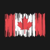 Canada Flag Brush Vector Illustration