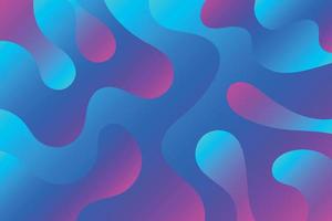 Abstract blue gradient wavy background design. Smooth layered shapes of waves illustration vector