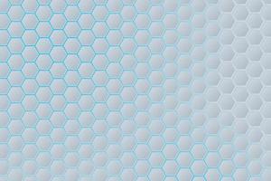 Abstract white geometric hexagon grid background with navy blue gradient backlight vector