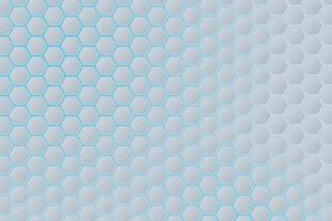 Abstract white geometric hexagon grid background with navy blue gradient backlight vector