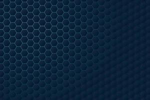 Minimalist abstract geometric hexagon grid dark background with blue gradient backlight vector