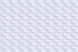 Abstract white geometric decorative background in minimalist style vector