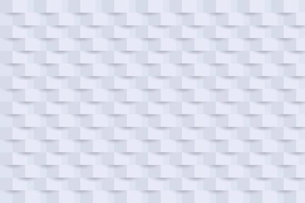 Abstract white geometric decorative background in minimalist style