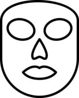 icono de vector de máscara facial