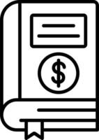 Financial Book Vector Icon