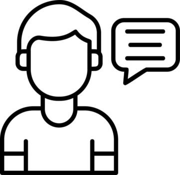 Comment user Vector Icon