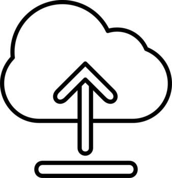 Cloud Upload Vector Icon