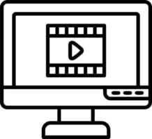 Video Player Vector Icon