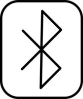 icono de vector de bluetooth