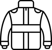 icono de vector de chaqueta