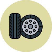 Wheels Vector Icon