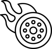 Fire Wheel Vector Icon