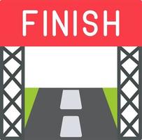 Finish Line Vector Icon