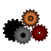 machine. driving machine. rotary machine. gear. engine vector