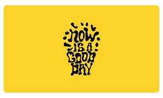A yellow background with typograpy for desktop vector
