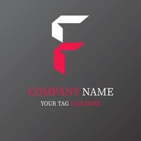 free vector f logo design for your business