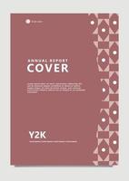 Brown colored abstract cover with pattern decoration. Suitable for annual report, catalog, book, magazine, and publication. vector