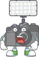 Photo Camera With Lighting icon design vector