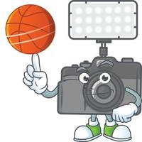 Photo Camera With Lighting icon design vector