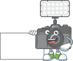 Photo Camera With Lighting icon design vector