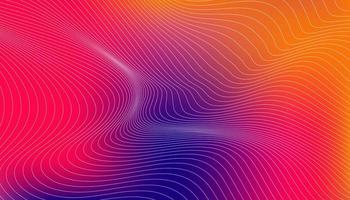 Abstract Gradient banner background design with line wave texture effect, with orange, blue, and pink colors vector