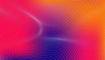 Abstract Gradient banner background design with line wave texture effect, with orange, blue, and pink colors vector