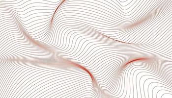 Line waves on white background, abstract background vector design