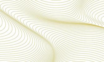 Gold line waves on white background abstract background vector design