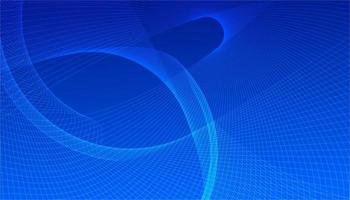 Blue gradient background with abstract line wave effect, banner design background template vector