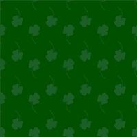 Seamless pattern with leaf clover green background for St.Patrick holiday vector