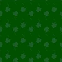 Seamless pattern with leaf clover green background for St.Patrick holiday vector