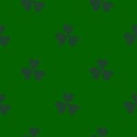 Seamless pattern with leaf clover green background for St.Patrick holiday vector