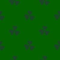 Seamless pattern with leaf clover green background for St.Patrick holiday vector