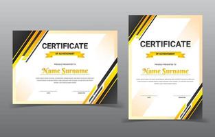 Professional Certificate Design Template vector