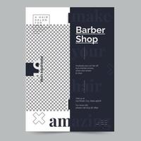 modelo de barbería salón volantes, instante descargar, editable diseño, Pro vector