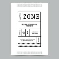 Template of Beauty Cosmetics Zone Flyer, Instant Download, Editable Design, Pro Vector