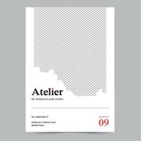 Template of Atelier Flyer, Instant Download, Editable Design, Pro Vector