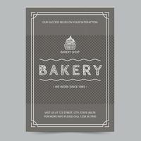 Template of Chocolate Bakery Shop Flyer, Instant Download, Editable Design, Pro Vector