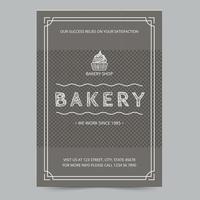 Template of Chocolate Bakery Shop Flyer, Instant Download, Editable Design, Pro Vector