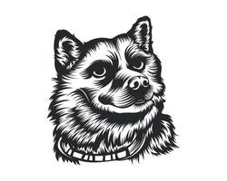 Shiba Inu Dog Vector Illustration, Shiba Inu breed Vector on White Background for t-shirt , logo and others